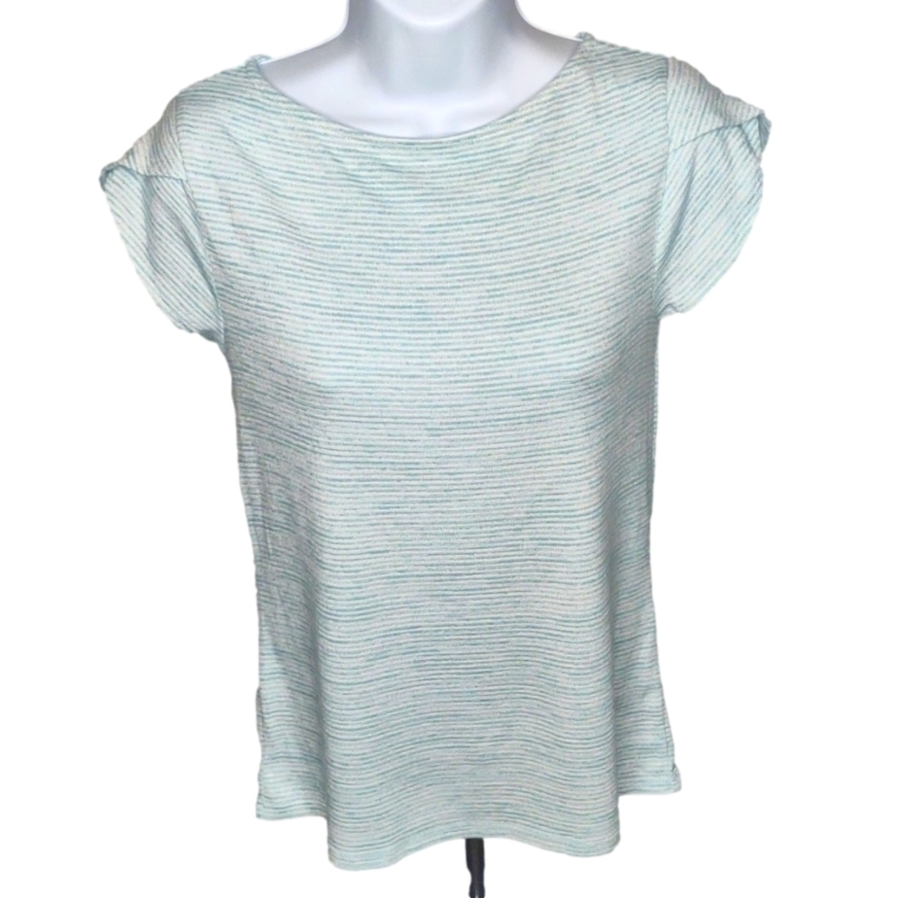 Market & Spruce Mint Striped Knit Top, XSP, NWT